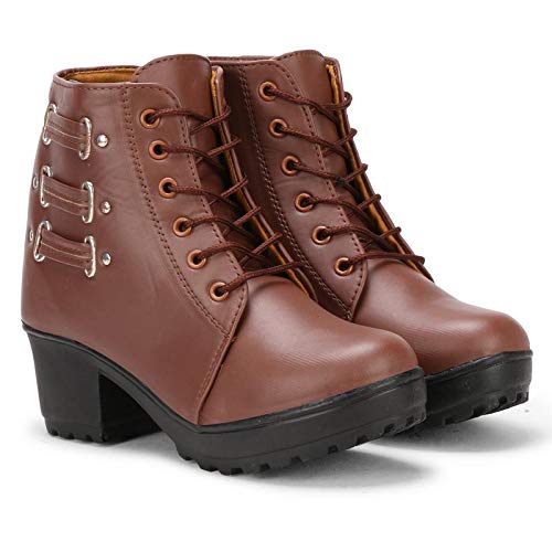 Commander Casual Ankle-Length Boots for Girls and Women (801).