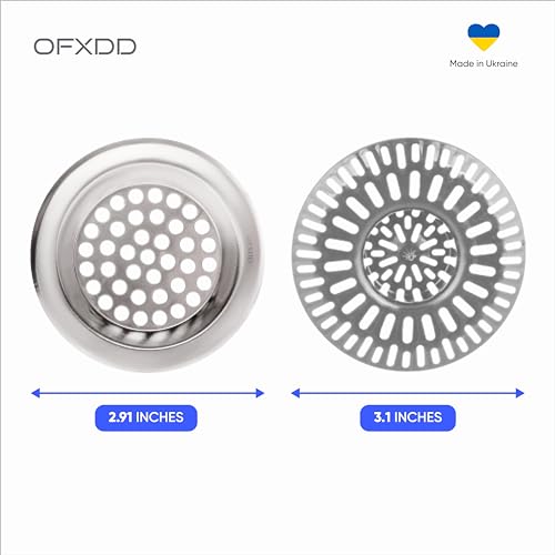 2 Protectores de Drenaje para Baño y Cocina Acero y Plástico miniatura 3