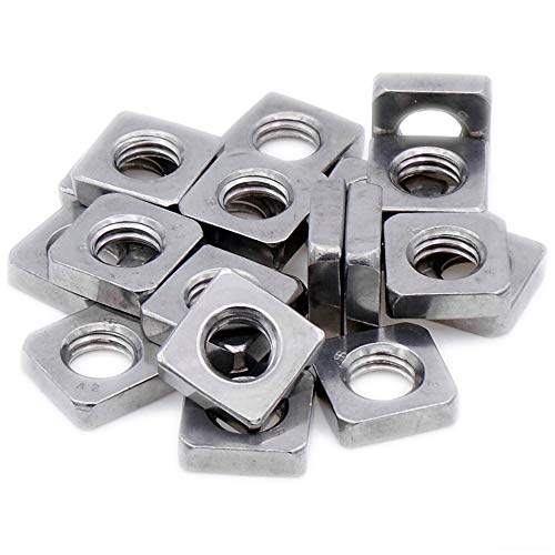 Tuerca cuadrada M3 (3 mm), acero inoxidable (A2) (paquete de 20) Cover