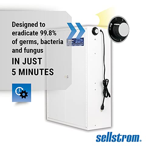 Sellstrom 2000 Germicidal Sanitizing Cabinet - UV Light Sanitizer for Safety Glasses and Goggles - Made in USA