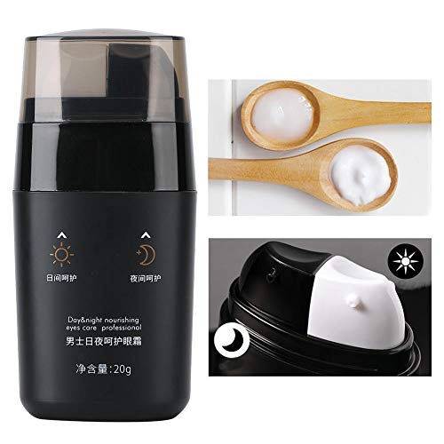 Creme para os olhos masculino, hidratante reduz o inchaço, linhas e olheiras e olheiras para o dia e