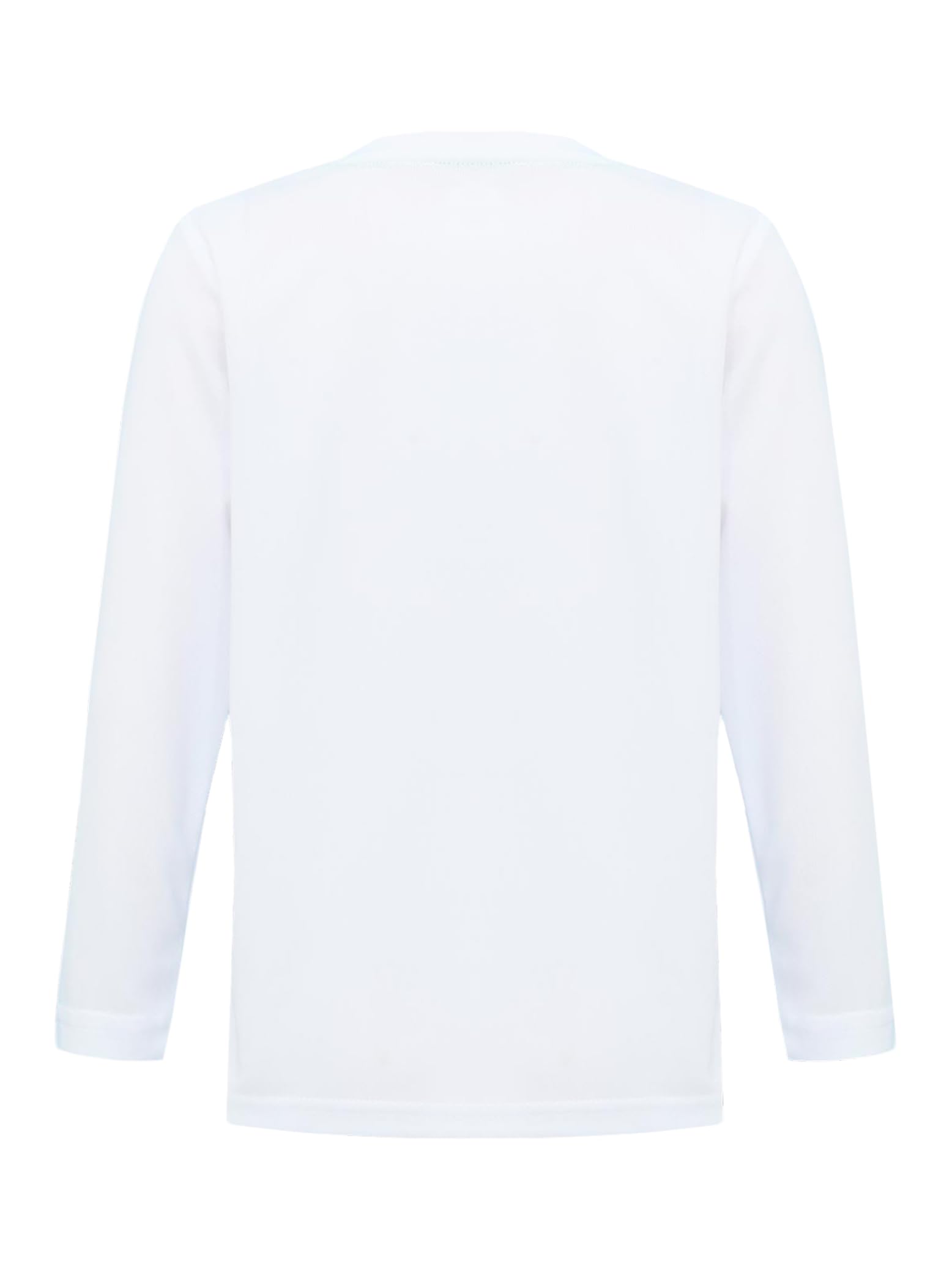 Eandarui Youth Boys Long Sleeve Ball Game Sports Top Quick Dry Undershirt Sports Bottom Layer Shirt White 5-6 Years
