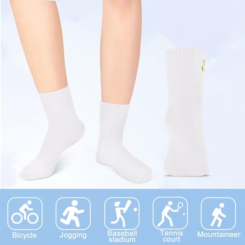 Image of Eurzom 10 Pairs Socks Womens Crew Elastic Ankle Length Cotton Socks Aesthetic Cute Lightweight Low Cut Gifts for Women