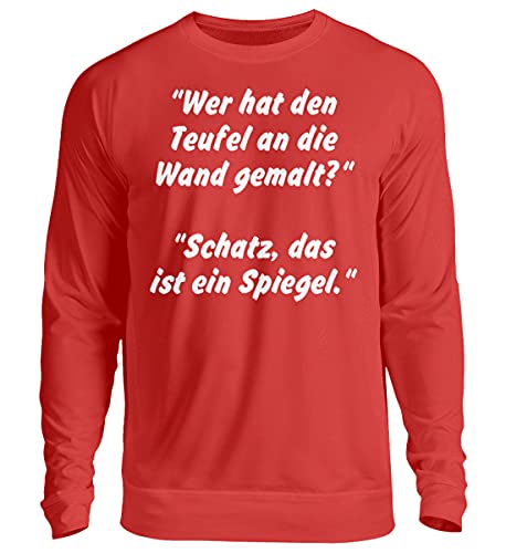 Pull unisexe Teufelsweib rouge contre le froid style unique