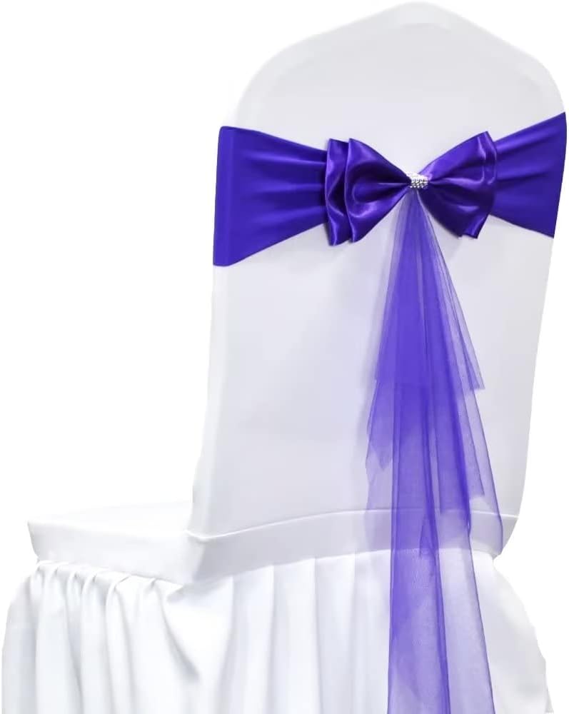 Light Yellow Stretch Spandex Chair Sashes Bands Polyester Chair sash for Wedding Ceremony Banquet Party Chairs Covers Elastic Bows Decorations（Light Yellow 10 Pcs）