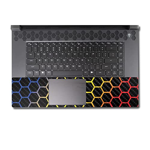 Image of MightySkins Carbon Fiber Skin Compatible with Alienware M17 R5 (2022) Full Wrap Kit - Primary Honeycomb | Protective, Durable Textured Carbon Fiber Finish | Easy to Apply | Made in The USA