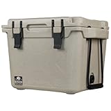 Bison 25 Quart Rotomolded Insulated Cooler, Camping & Marine Cooler, Hard Shell Ice Chest