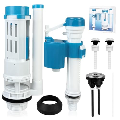 Toilet Flush System Replacement Dual Flush Adjustable for 25-30cm Tank