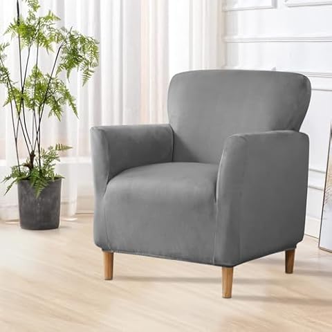 SHANNA Velvet High Stretch Armchair Slipcover Cover