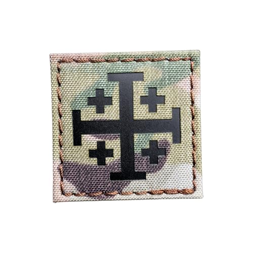 Patch IR Croix Jérusalem pour Identification Nocturne et Fixation Sac