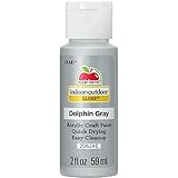 Apple Barrel Gloss Acrylic Paint in Assorted Colors (2-Ounce), 20624 Dolphin Grey