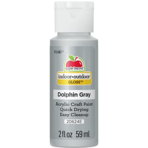 Apple Barrel Gloss Acrylic Paint in Assorted Colors (2-Ounce) 20624 Dolphin Grey