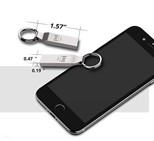 Mosdart 16Gb Metal Usb 2.0 Flash Drive 10 Pack Bulk Waterproof 16G Thumb Drive Jump Drive Pen Drive Memory Stick With Keychain,Silvery #TOP2