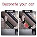 ALITTLEBYLIFE Cute Interior Padded Roof Handle Cover - HandmadeCar Door Handle Cover,Car Accessories for Women Interior,Car Decorations,Cute Car Decor (Peach)