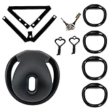 Men's Positive and Negative Pole Protection cage Fixed Exercise Accessory A294-SS (Black, Small)