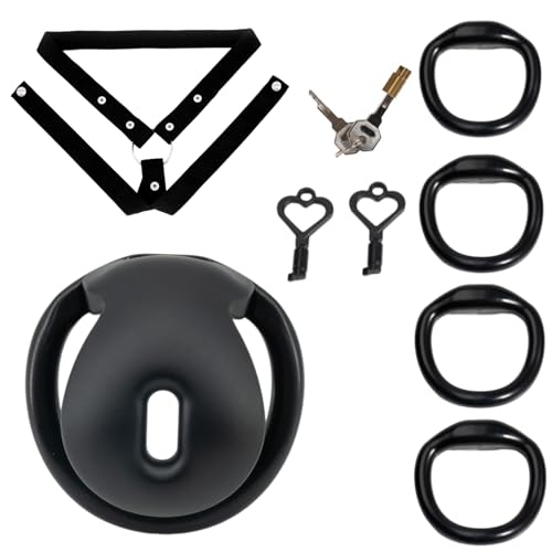 Men's Positive and Negative Pole Protection cage Fixed Exercise Accessory A294-SS (Black, Small)