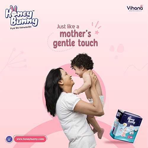 Image of Honey Bunny Everyday Baby Diapers Pants | Extra Extra Large (XXL), 48 Count, 17-25 kg | Silky Soft on Skin | 12 Hours Protection Baby Diaper