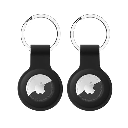 Ya en manzanajugosa.com: 2 Piezas Llavero Funda para Llavero Silicona Case compatibles con Apple AirTags, Anti-Perdida Anti-Rasguños Ligero Protectora (Negro & Negro)