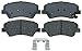 Raybestos PGD1543C Professional Grade Ceramic Disc Brake Pad Set