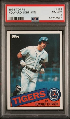1985 Topps Howard Johnson Error Front Registration Dots #192 (PSA 8)