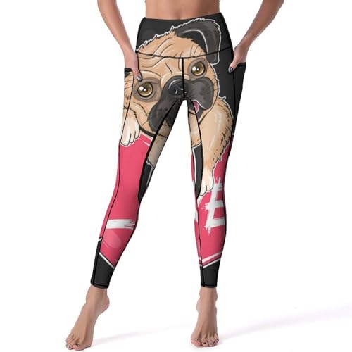 Leggings pour fitness gym jogging : pantalon sport femme taille haute carlin