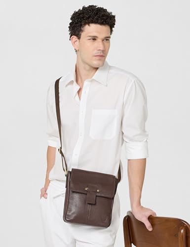 Image of Hidesign Leather Messenger Bag