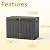 GYMHILL 50 Gallon Outdoor & Indoor Deck Storage Box, Waterproof Lockable Patio Storage Container for Gardening Tools, Picnic Supplies, Easy to Assemble, Black