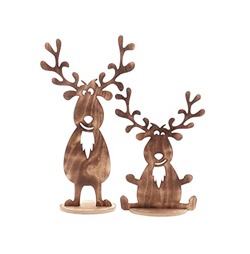 Bergliebe Weihnachtsdeko Elch/Rentier im 2er-Set Holz geflammt Dekoartikel 53,5x28 cm und 38,5x27 cm Pohmer Design Bergliebe Weihnachtsdeko Elch/Rentier im 2er-Set Holz geflammt Dekoartikel 53,5x28 cm und 38,5x27 cm Pohmer Design