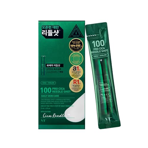 VT COSMETICS VT 100 PRO CICA REEDLE SHOT STICK POUCH (10EA) Siero per microneedling Centella Asiatica