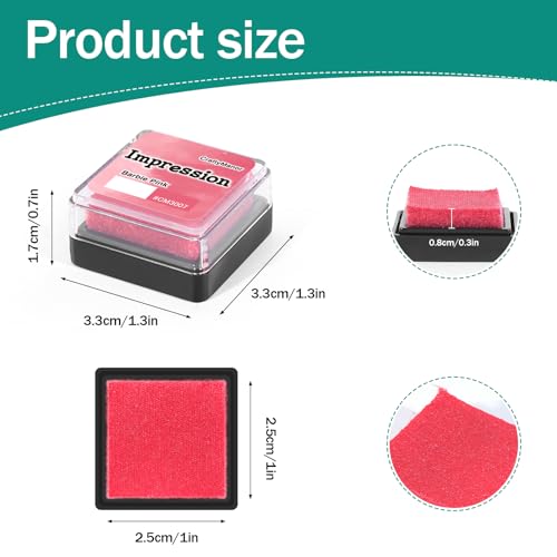 image for CraftyManor Mini Smudge Ink Pads for Stamps, Water Based Halo Dye Stam