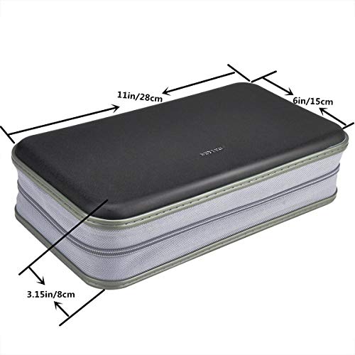 Cd Dvd Wallet, Wismart 96 Capacity Heavy Duty Sturdy Dvd Storage Hard Shell Cd Disk Holder Dvd Case Vcd Wallets Blu-Ray Media Case Storage Holder Organizer Wallet,96 Capacity (Black) #TOP1