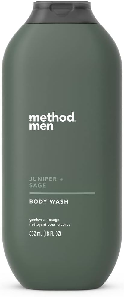 Method Men, Juniper + Sage Body Wash, Paraben and Phthalate Free, 18 fl oz (Pack of 1)