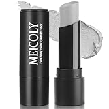 MEICOLY Silver Eye Black Stick,Waterproof Eye Black Baseball Softball Football Lacrosse,Silver Face Body Paint Stick for Halloween SFX Cosplay Tin Man Makeup