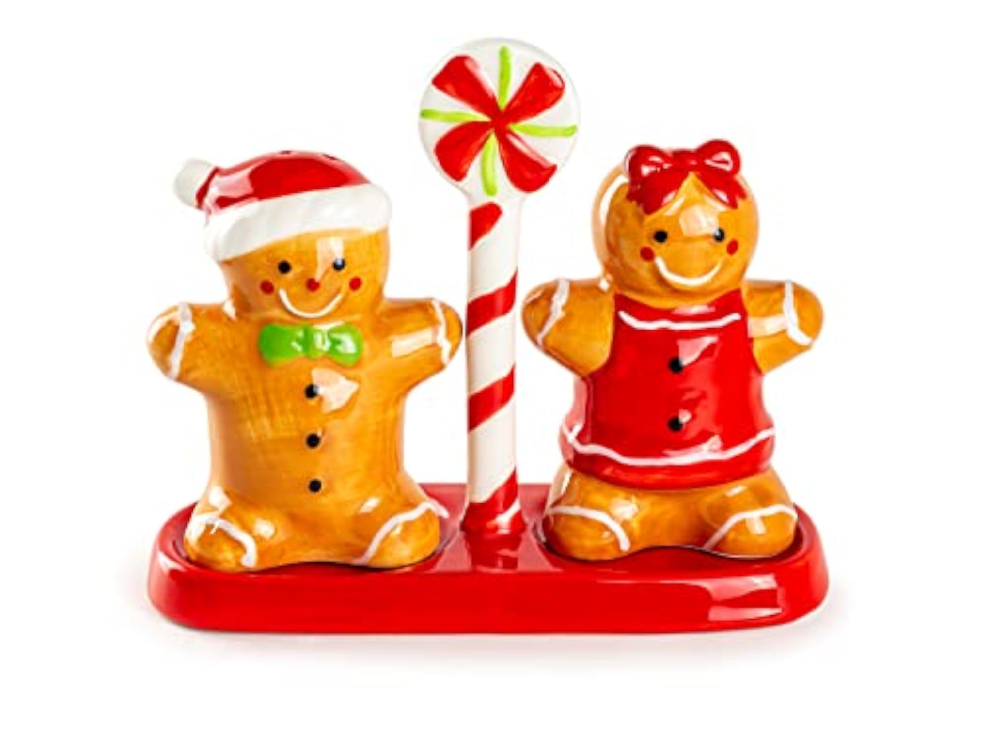 Gingerbread Figurine Salt and Pepper Shaker Set