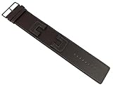 Schließenanstoß ~ 42mm Bruno Banani BELINU Ersatzband Uhrenarmband Leder Band braun BR25875 BE3.750.350A