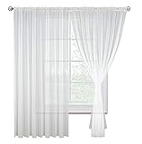 BESCHREIBUNG: Alle Gardinen sind in der EU gefertigt und sind bereits gerafft. Dieses Produkt enthält nur Gardinen, ohne Röllchen und Gardinenstange.