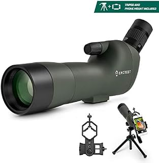 Amcrest Spotting Scope for Target Shooting w/Tripod 20-60x60mm, Multi Coated Optical Lens, Waterproof