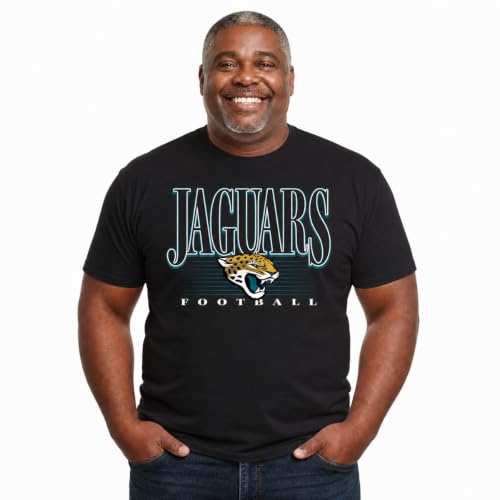 Jacksonville Jaguars NFL Adult Overtime Blueprint Tagless Tee Unisex Black