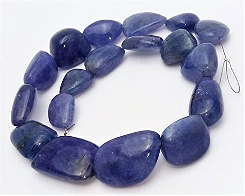 Tanzanite naturelle en pépites lisses de 11 à 18 mm pour création de bijoux de grande taille