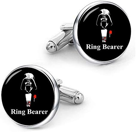 Kooer Ring Bearer Gifts, Men's Wedding Jewelry Ring Bearer Cufflinks Gift For Ring Bearer (Ring Bearer)