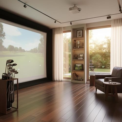 Écran de simulateur de golf 300x300cm entraînement et mesure