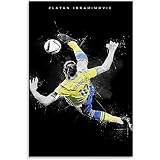 LWJPD Kunstdrucke 30x45cm Ungerahmt Zlatan Ibrahimovic Poster Badezimmer Innenanstriche Nordic Decor Bar Home