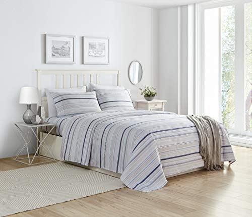 Elegant Comfort Ultra-Soft Double Brushed 4-Piece Microfiber Sheet Set. Beautiful Tropical Patterns, and Vibrant Solid Colors, Luxury, All-Season Bed Sheet Set - Multi-Colored Stripes, Twin