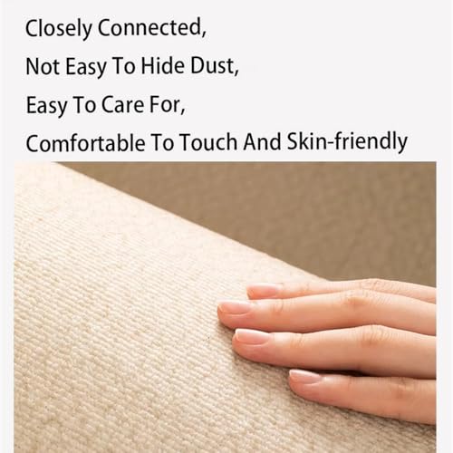 Tapis rayé crème confortable pour une chambre à coucher cocooning - 3