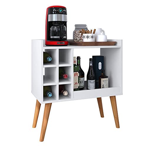 Aparador Buffet com Adega Chateau - Branco - Mania de Móveis