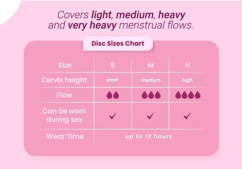 Miniatura 6 de LUMMA - Disco menstrual reutilizable único - Cubre todos los flujos menstruales, tampones sin fugas, silicona de grado médico ultrafina - Cuidado