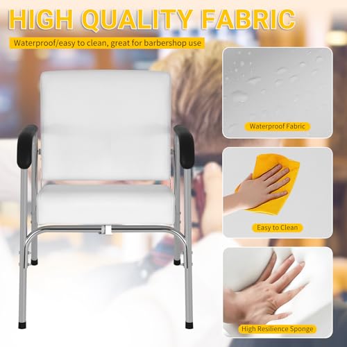 BLKMTY-Barber-Chair-Recline-Salon-Chair-Portable-Stylist-Chairs-Comfy-Shampoo-Chair-Hair-Stylist-Chair-for-Salon-Barbershop-Home-Beauty-Salon-Equipment-Max-Load-Weight-330-lbs-White