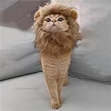 Cat Cute Clothing Suitable for Neck Size Fun cat Lion Clothing Christmas Accessories Clothing cat Halloween Clothing Black Lion Mane Wig pet Clothing Christmas hat (Medium) - Image 7
