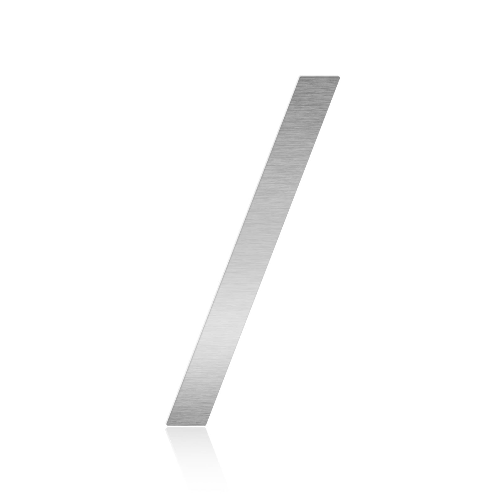 5 Inch Metal Letters, Silver Stainless Steel House Address Mailbox Numbers, Perfect for Home Address Plaques, Door Signs, Office Labels, Custom DIY Crafts Homemade Projects, and Modern Decor(Slash)