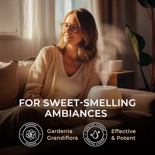 Image of 100% Pure Gardenia Essential Oil - 0.34 Fl Oz - Gardenia Oil for Hair, Skin, Diffuser, Aromatherapy & DIY Candle Making Scent